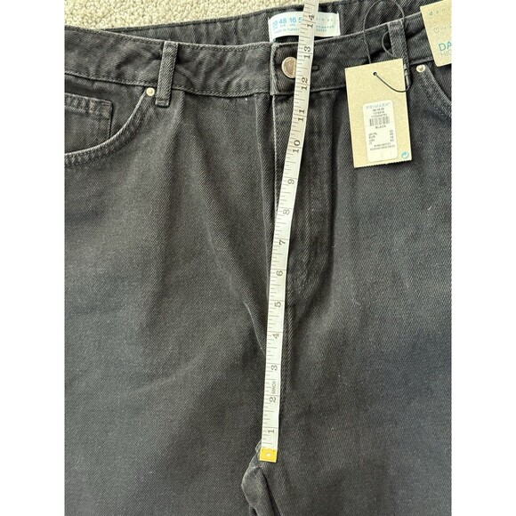 New Primark Dad Jeans US Size 16 High Waist Womens Black Denim NWT - Picture 8 of 10